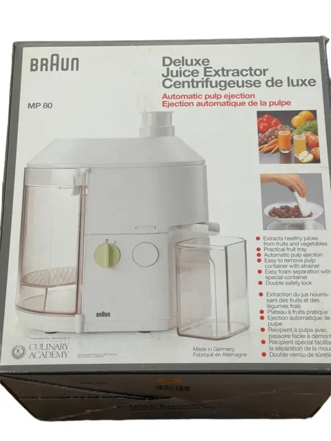 Braun MP80 Deluxe Juice Extractor Fruit Vegetable Automatic Juicer Germany Clean