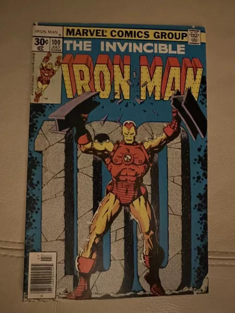 The Invincible Iron Man #100 - Comic Book - (1977) Rare Marvel Newsstand