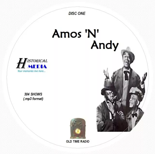 AMOS 'N ANDY - 304 Shows Old Time Radio In MP3 Format OTR 3 CDs