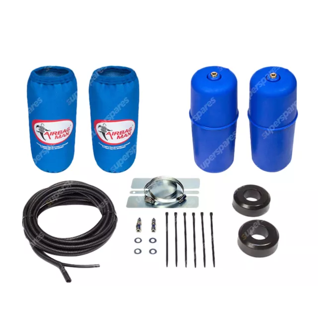 Airbag Man Raised Air Suspension Coil Springs Helper Kit High Pressure Rear C...