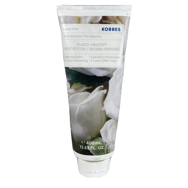 Korres White Blossom Elasti -Smooth Body Butter 13.53 fl oz 400ml New & Sealed Korres White Blossom Elasti -Smooth Body Butter 13.53 fl oz 400ml New & Sealed
