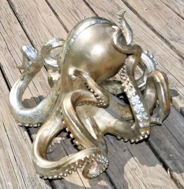 Creative Co-Op 2 Half Octopus Bookends 9 Inches Tall 11 Inches Wide 2