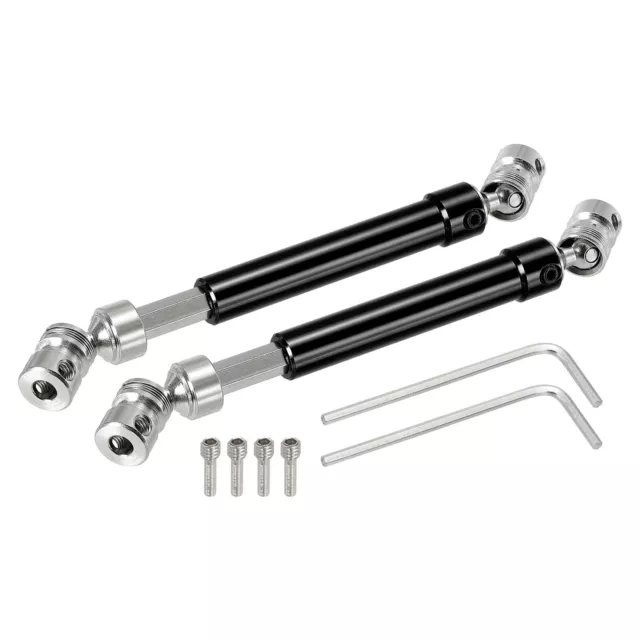 RC Car Drive Shaft CVD Drive Shaft with M4 Screws Aluminum Alloy Steel Black