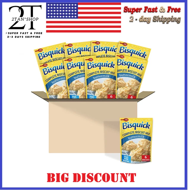 BETTY CROCKER BISQUICK Complete Buttermilk Biscuit Mix, Just Add Water