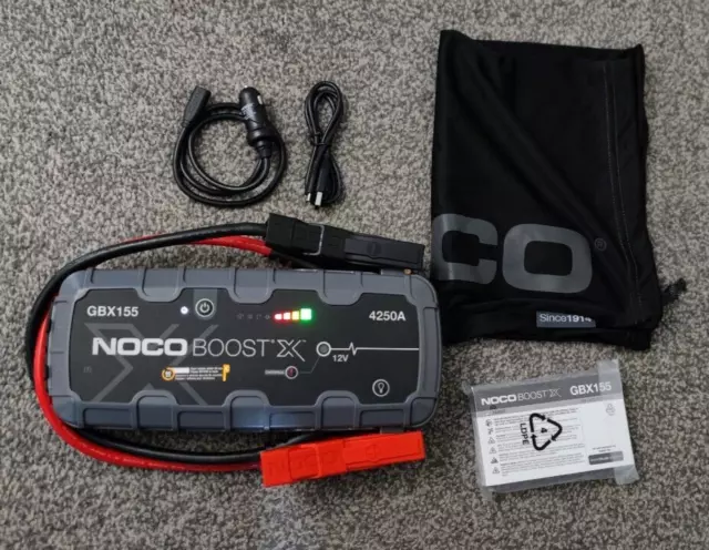 NOCO GBX155 Boost X 12v 4250A Portable Lithium Car Van Battery Jump Starter Pack