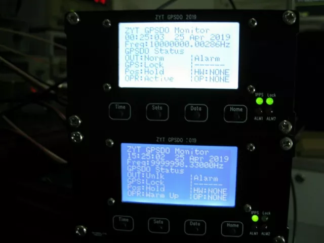 Upgraded Trimble ZYT-GPSDO-1 LCD 10MHz 1PPS OCXO GPS Disciplined Oscillator