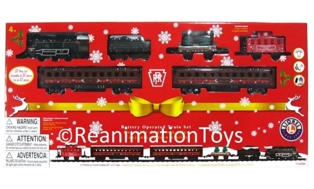 Lionel O Scale Pennsylvania 2-6-2 Steam Locomotive Christmas Holiday Train Set