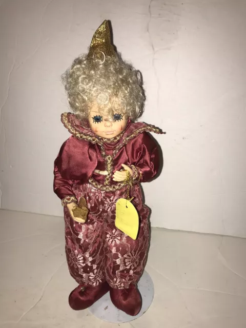 Authentic Brinns Calendar Clown January Happy New Year Limited Edition 1988 Doll