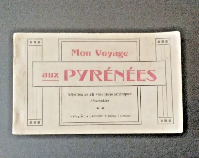 My Voyage to the Pyrenees Album Collection 36 Helio Engravings Postcards Dept. 65