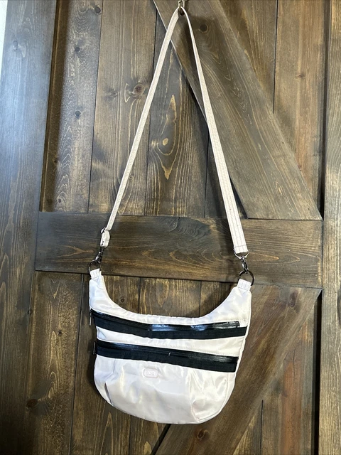 Lug HIPPY 2  PINK Crossbody Shoulder Bag with RFID Cont. Powder Pink & Black
