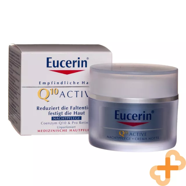 Eucerin Q10 Actif Nuit Crème Visage Anti Ride 50ml Affermissant Peau Sensible