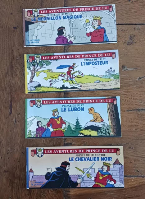 4 Petits Livres Publicitaires Bd Les Aventures De Prince De Lu 1994