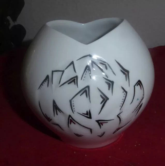 Prachtvolle, abstrakte Designer Vase Meissen 1.Wahl