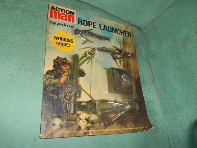 ACTION MAN VINTAGE rare ancienne panoplie neuve sur carte 70's ROPE ...