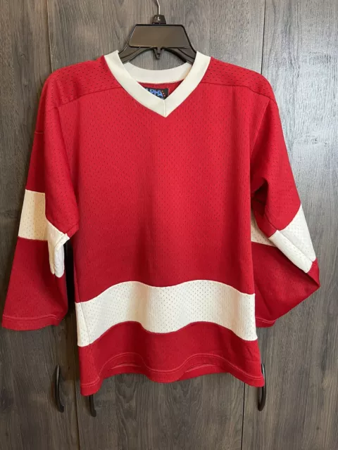 Vintage Nike Team Detroit Red Wings Jersey #34 Macoun Youth XL Made in  Canada