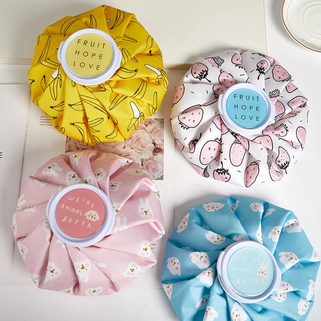 1 pieza Bolsa Botella de Agua Caliente Dibujos Animados Doble Uso Bolsa de Hielo de Verano Alivio Reutilizable P-TM