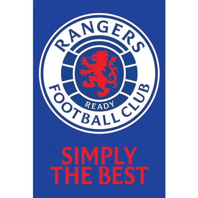 Poster Rangers FC Crest 5 Rotoli Maxi Poster Camera da Letto Alta Risoluzione Regalo Ufficiale Club