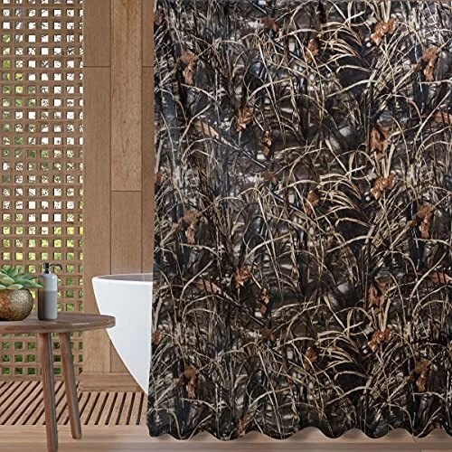 Max4 Printed Shower Curtain ''72x72'' Inches Camouflage 1 Piece
