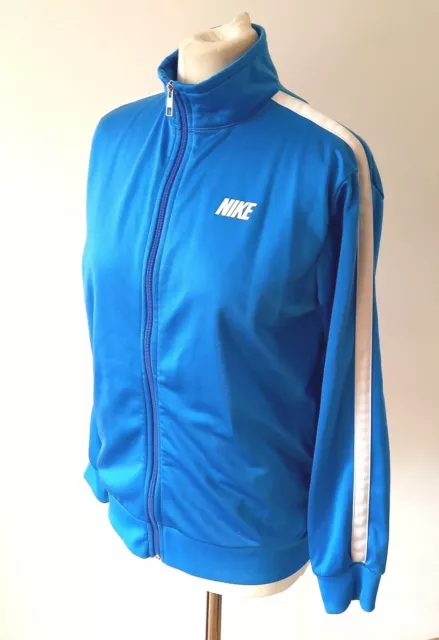 Giacca Blu Ragazze Nike Dri Fit Trackie Ragazzi Vintage Gioventù XL - Adatta Donna 8 10 UK