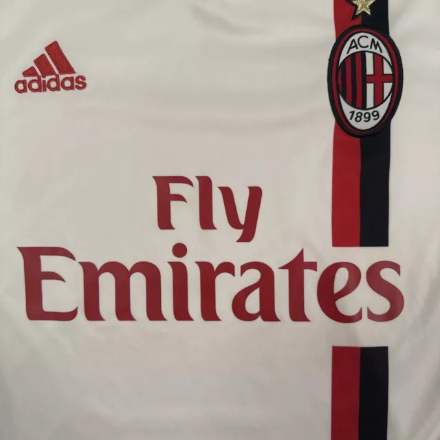 Ronaldinho Signed A.C. Milan Adidas Soccer Jersey BAS ITP