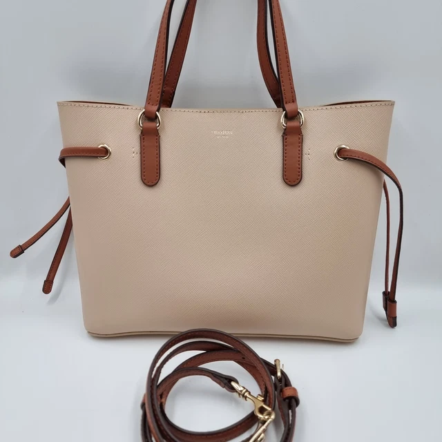 OROTON HARRIET PRALINE Saffiano Leather Mini Tote Crossbody