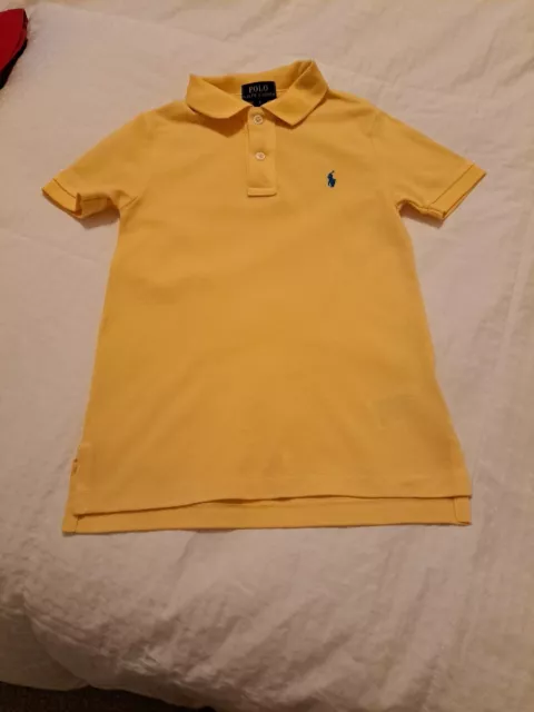 POLO Ralph Lauren Polo Top Boys Yellow Size 5 Excellent Condition