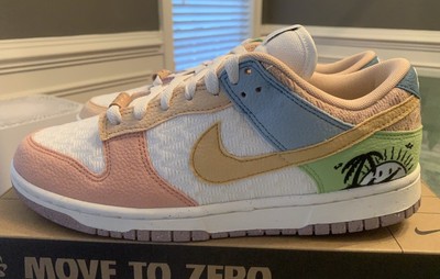 nike dunk low se sanded gold