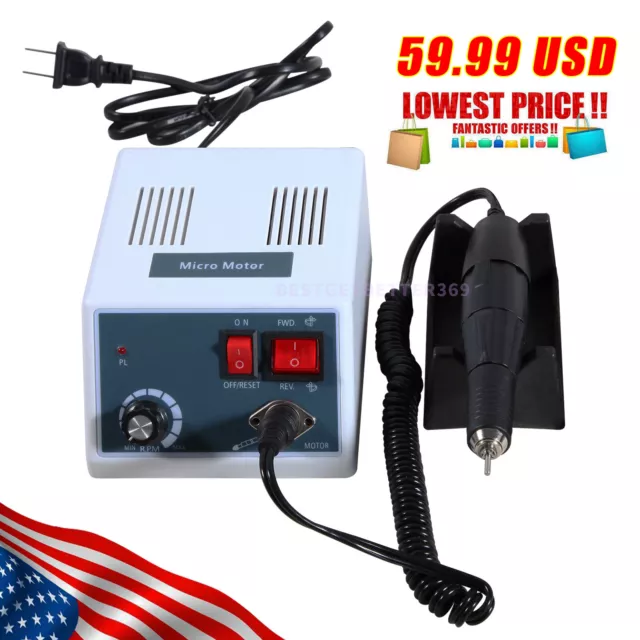 Dental Lab Marathon Electric Micromotor Polishing Unit + 35K rpm Motor Handpiece