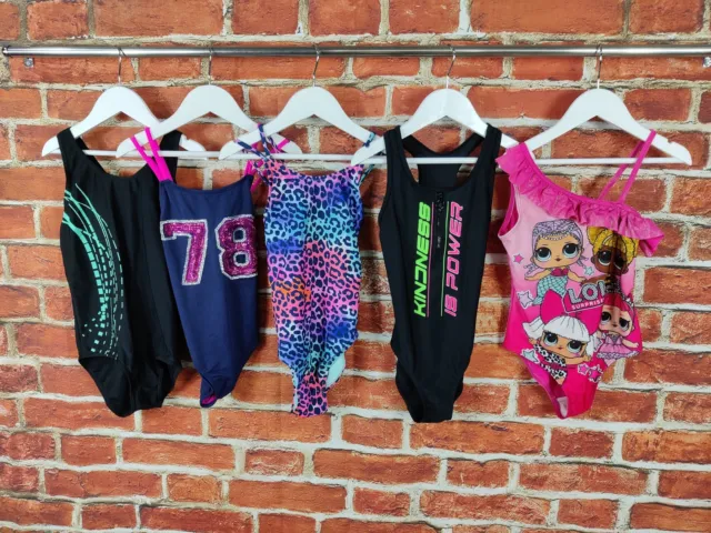 Girls Bundle Age 6-7 Years Next George Etc Swimsuit Costume One Piece Lol 122Cm