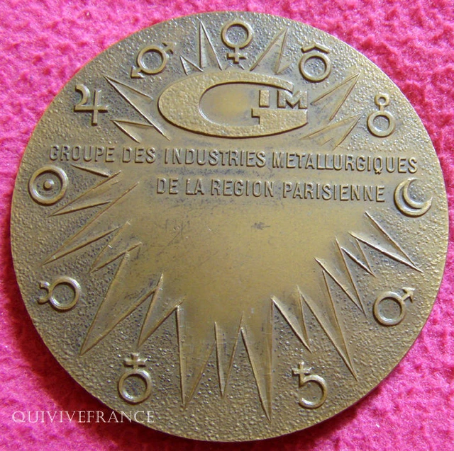 Médaille Du Travail En Bronze - Industries Métallurgiques - Bouches Du Rhône