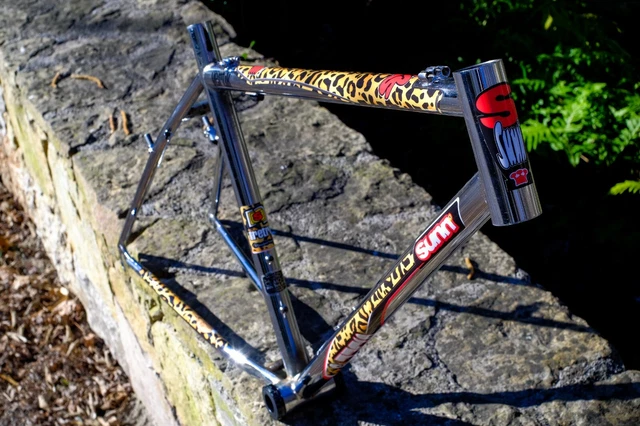KIT 6 STICKERS SUNN VTT vintage Néo rétro LEOPARD - Decals for frame n2