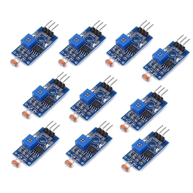 10 pz 3 pin rilevamento luce sensibile ottica sensore fotosensibile J9Y6