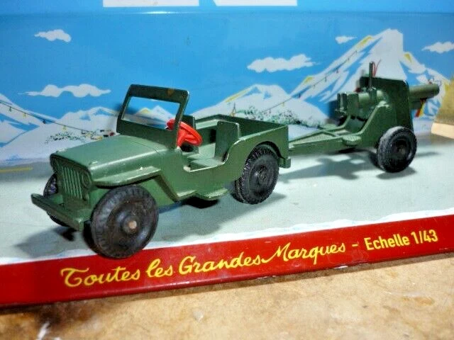 Jeep Militaire SAS Avec Remorque US 44/94 - Solido 1/43 - Collection 50th Anniversaire - Neuf