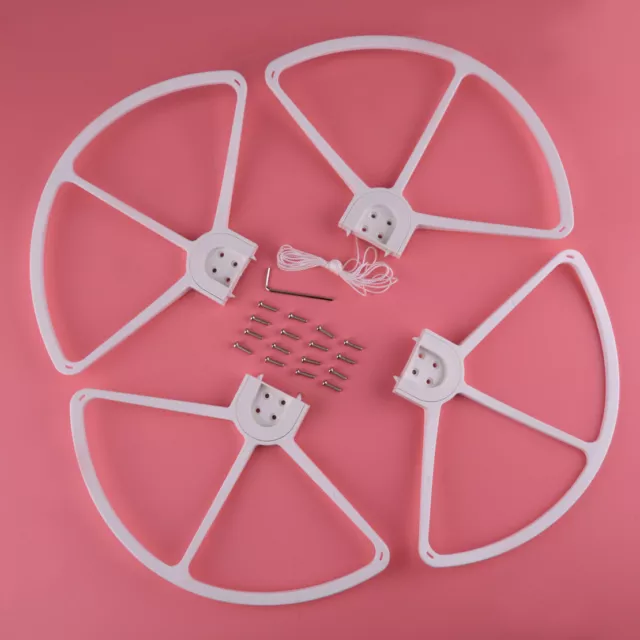 4x White Propeller Prop Blade Protector Guard Bumper Fit For DJI Phantom 1 2 3