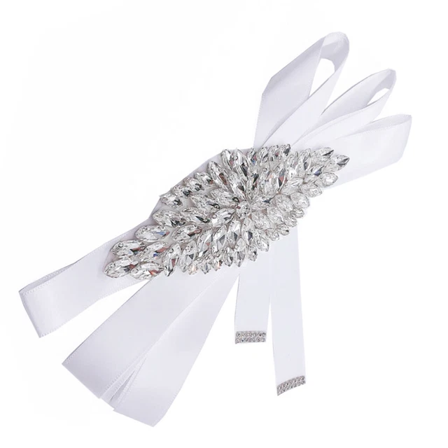 1 pz abito da sposa cintura grande strass decorazione abito da cocktail cintura per festa