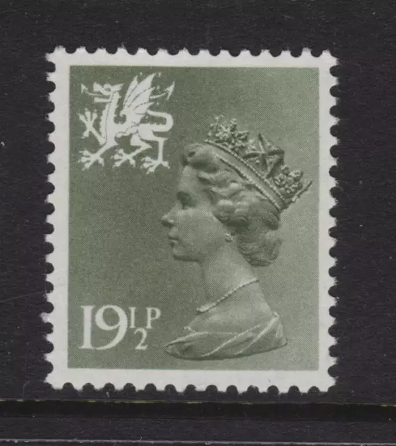 W51 19½p Olive-grey  WALES -  Unmounted Mint