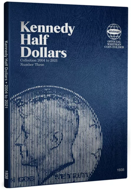 Whitman Coin Folder 1938 Kennedy Half Dollar #3 2004-2021  Album / Book  50 cent