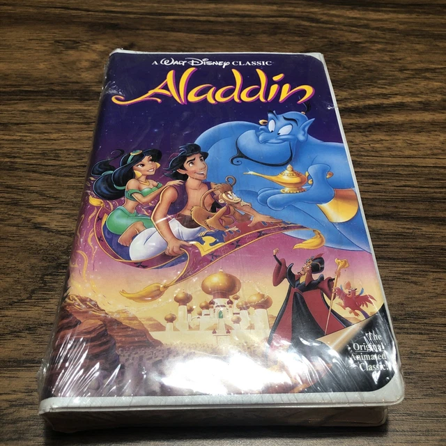 ALADDIN BLACK DIAMOND VHS 1993 Walt Disney Classic Movie New Sealed
