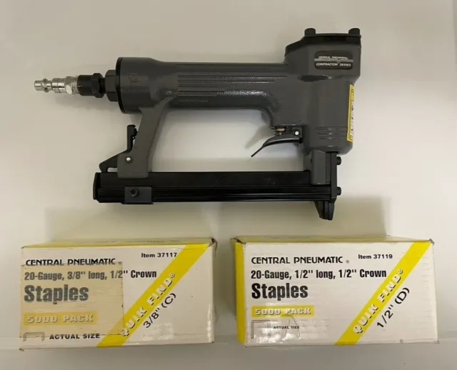 meite 20GA 7/16'' Crown Pneumatic Upholstery Stapler 1/4 to 1/2 Inch 1013J