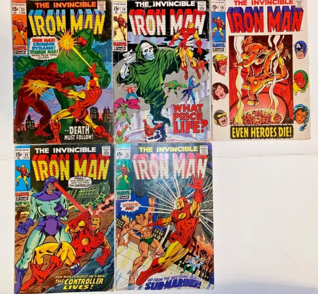 Vintage Silver Age Iron Man Comic Book Lot🔥
