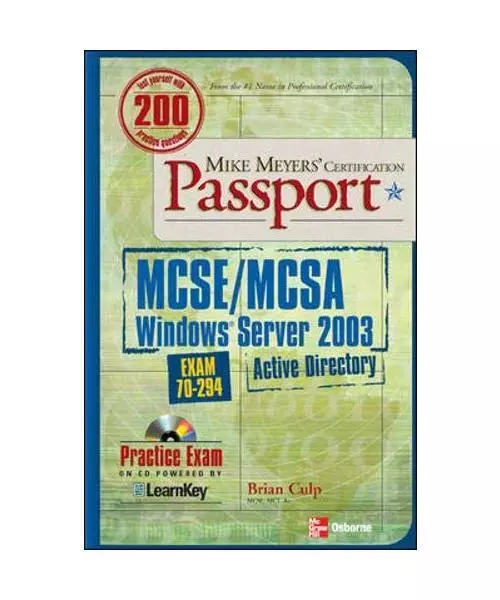MCSE/MCSA Windows Server Active Directory 2003: Exam 70-294 with CDROM, Brian Cu