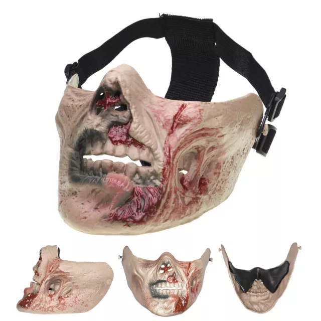 Army Half-face Corpse Dead Zombie Skull Airsoft Paintball Tactical Protect Mask