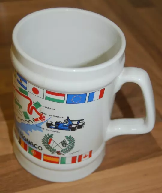 Vintage "GRAND PRIX MONACO" F1 Racing Track Mug - (NEW)