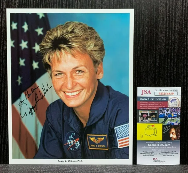 Peggy A. Whitson Ph.D. Autograph JSA Certified Signed Photo NASA Astronaut