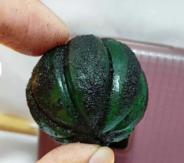 183.5 Ct  Certified Natural Green Emerald Colombia Raw Rough Loose Gemstone