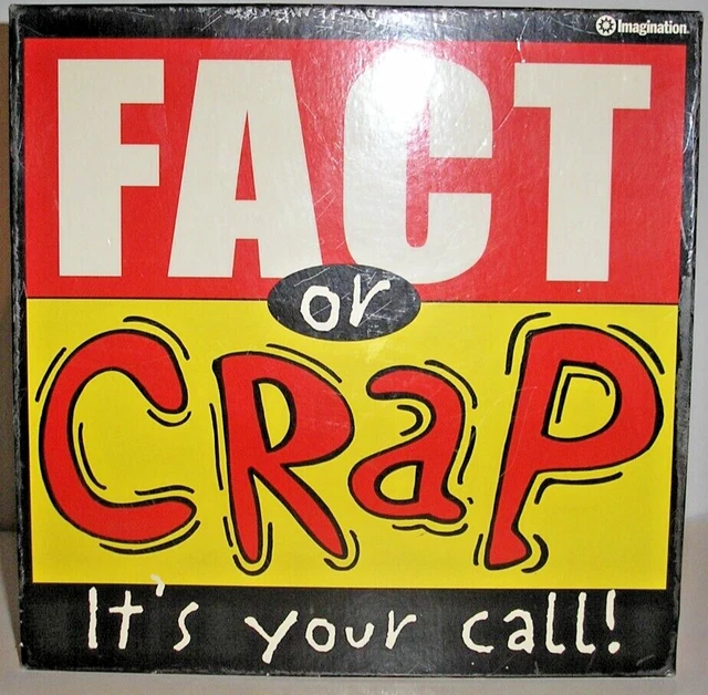 FACT OR CRAP Trivia Game Imagination Board Game Used Good Drinking 2005 ...