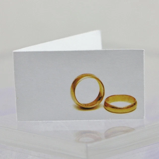20 Bigliettini Bomboniera Per Nozze D'Oro – 50 Anni Di Matrimonio – Cartoncino Bianco