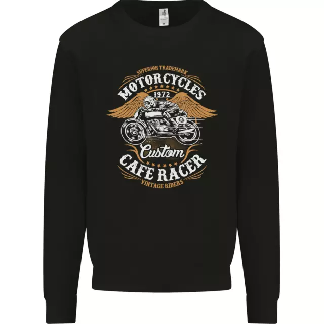 Maglione Felpa Biker Personalizzata Cafe Racer Moto Bambini