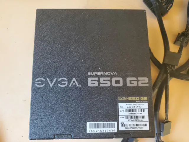 EVGA SuperNOVA 650W G2 80 Plus Alimentatore ATX modulare oro 2