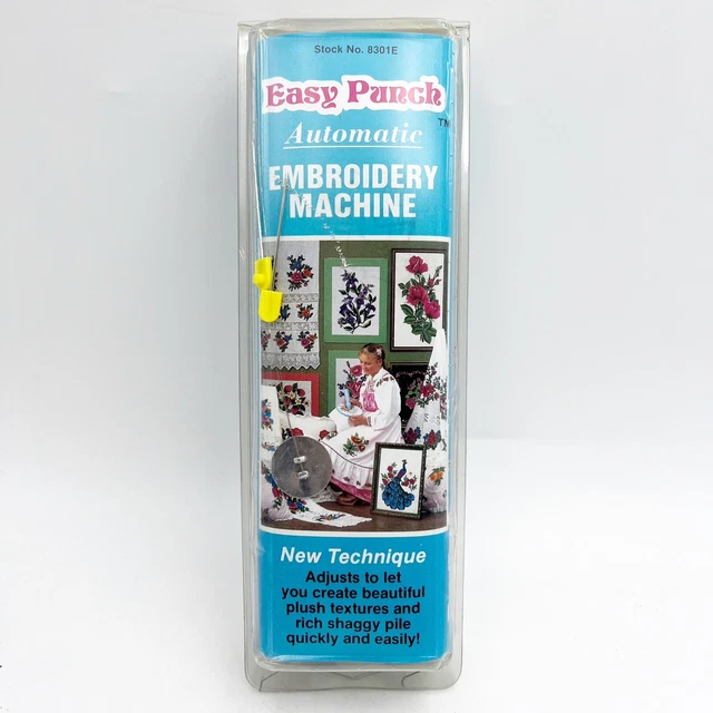 Máquina de bordar automática vintage Easy Punch número de stock 8301E SELLADO